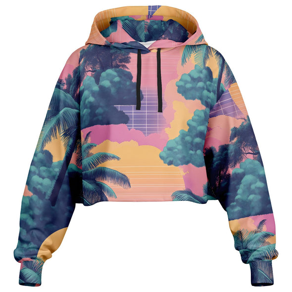 Canopy Cropped Hoodie - Vaporwave Clothing - Aesthetic Clothing