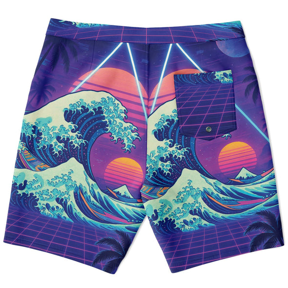 Neonami Board Shorts - Vaporwave Clothing - Aesthetic Clothing