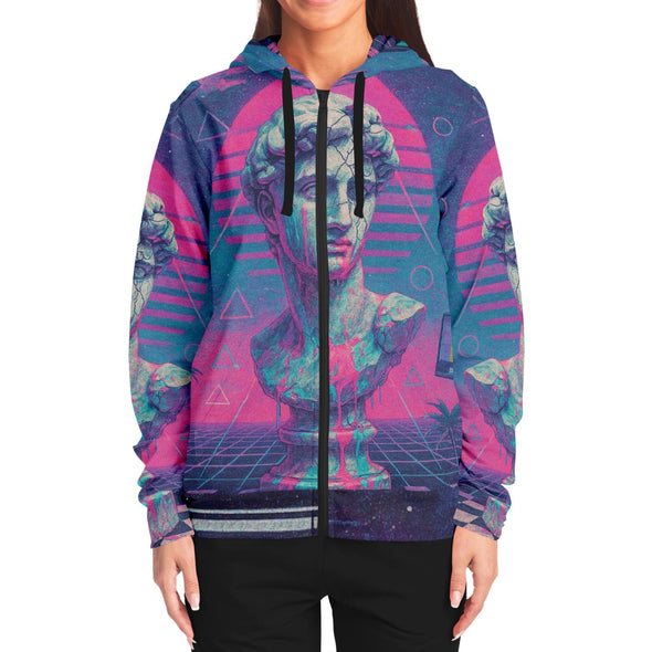 Anachron Zip Hoodie - Vaporwave Clothing - Aesthetic Clothing