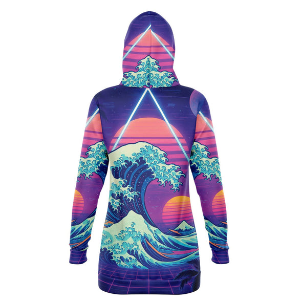 Neonami Hoodie Dress - Vaporwave Clothing - Aesthetic Clothing