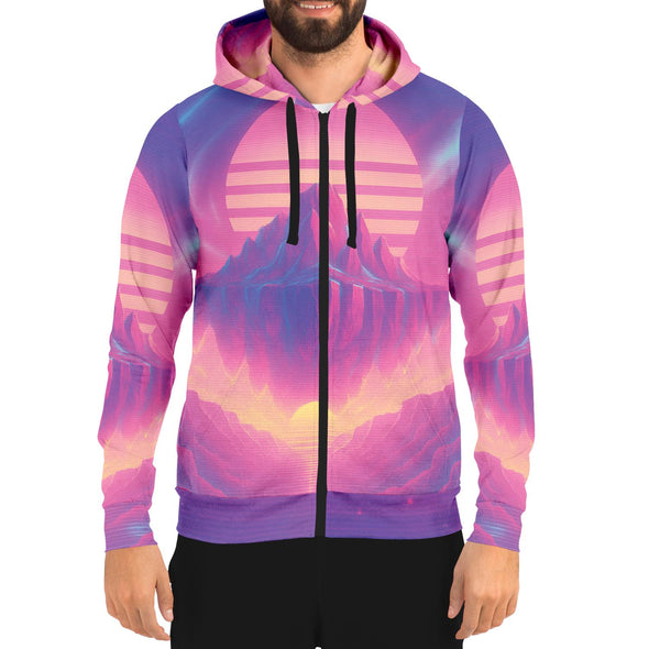 Aerolith Zip Hoodie - Vaporwave Clothing - Aesthetic Clothing