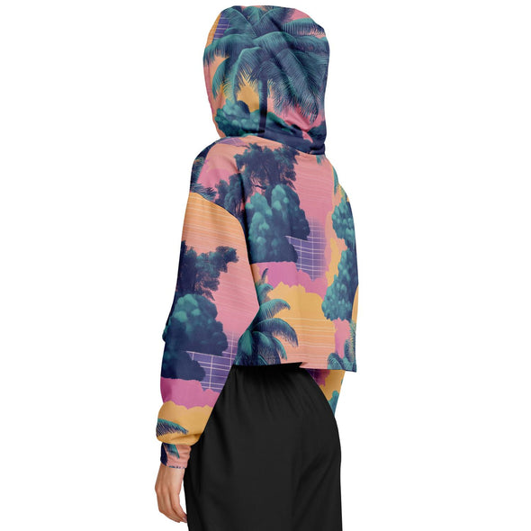 Canopy Cropped Hoodie - Vaporwave Clothing - Aesthetic Clothing