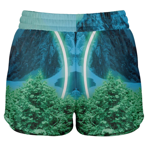 Minty Wonderland Women's 2-in-1 Shorts - Vaporwave Clothing - Aesthetic Clothing