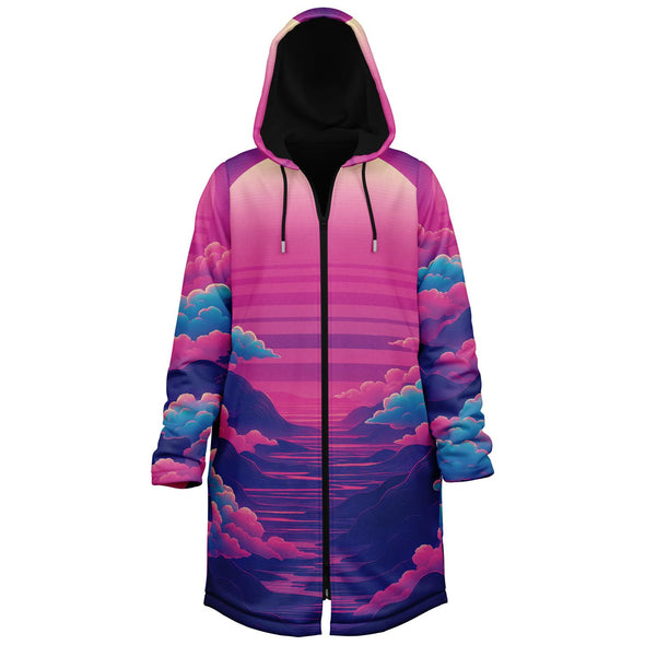 Duskwave Zip Cloak - Vaporwave Clothing - Aesthetic Clothing