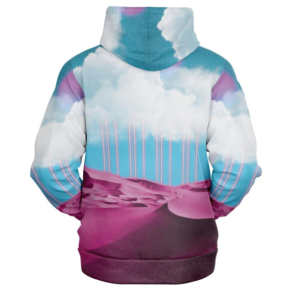 Electric Desert Zip Hoodie - Vaporwave Clothing - Aesthetic Clothing