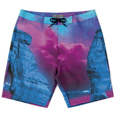 The Visitor Board Shorts - Vaporwave Clothing - Aesthetic Clothing