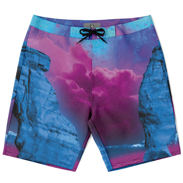 The Visitor Board Shorts - Vaporwave Clothing - Aesthetic Clothing