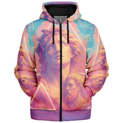 Apotheosis Sherpa Hoodie - Vaporwave Clothing - Aesthetic Clothing