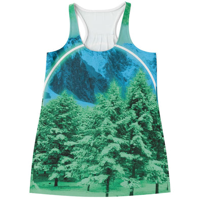 Minty Wonderlands Racerback Tank Top - Vaporwave Clothing - Aesthetic Clothing