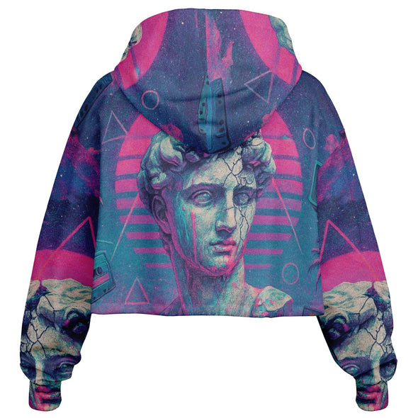 Anachron Cropped Hoodie - Vaporwave Clothing - Aesthetic Clothing