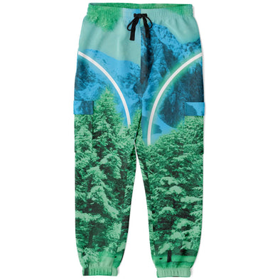 Minty Wonderland Cargo Joggers - Vaporwave Clothing - Aesthetic Clothing