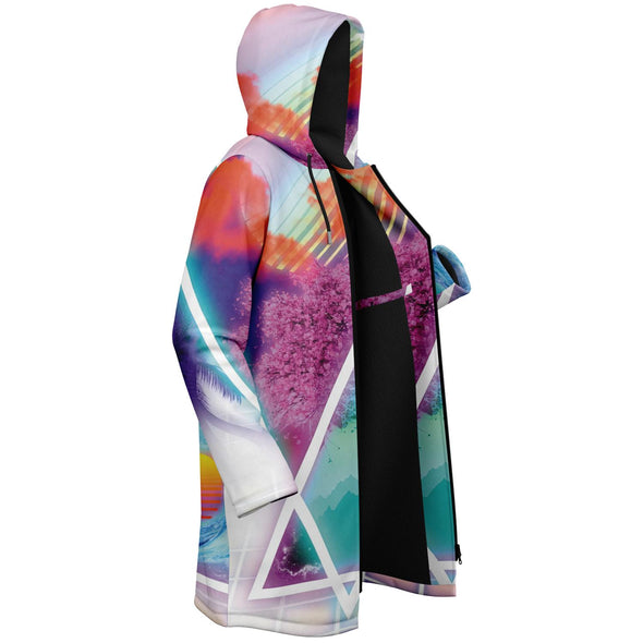 Dimensions Collide Zip Cloak - Vaporwave Clothing - Aesthetic Clothing