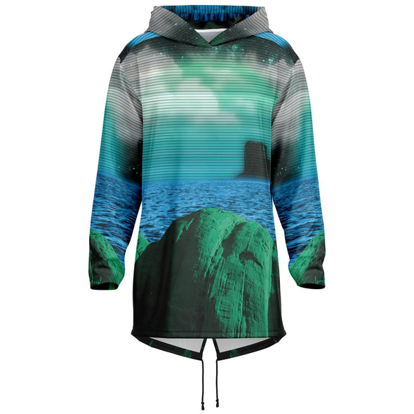 Emerald Canyon Longline Hoodie - Vaporwave Clothing - Aesthetic Clothing