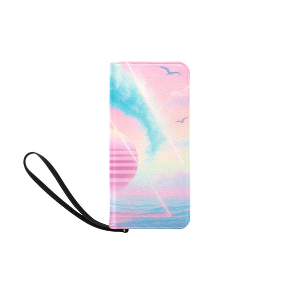 Grid Tide Wristlet Wallet - Vaporwave Clothing - Aesthetic Clothing