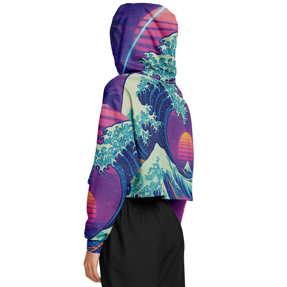 Neonami Cropped Hoodie - Vaporwave Clothing - Aesthetic Clothing