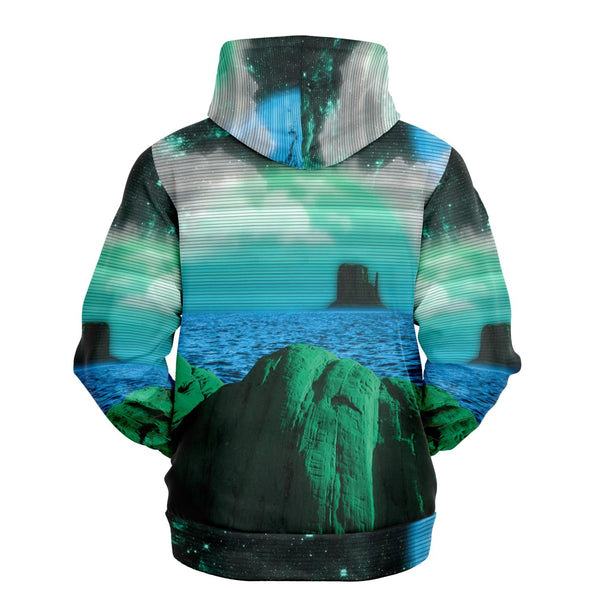 Emerald Canyon Hoodie - Vaporwave Clothing - Aesthetic Clothing