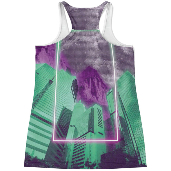 City of Radiance Racerback Tank Top - Vaporwave Clothing - Aesthetic Clothing