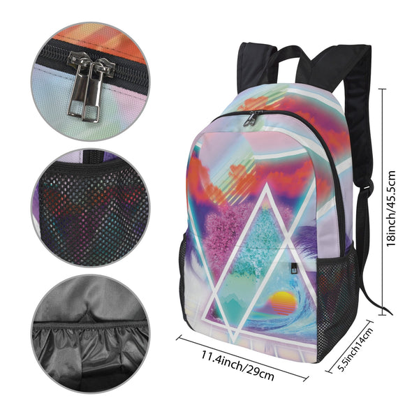 Dimensions Collide Backpack - Vaporwave Clothing - Aesthetic Clothing