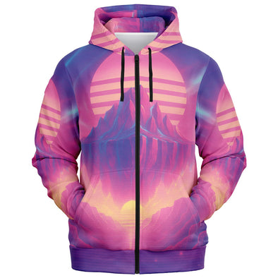 Aerolith Zip Hoodie - Vaporwave Clothing - Aesthetic Clothing