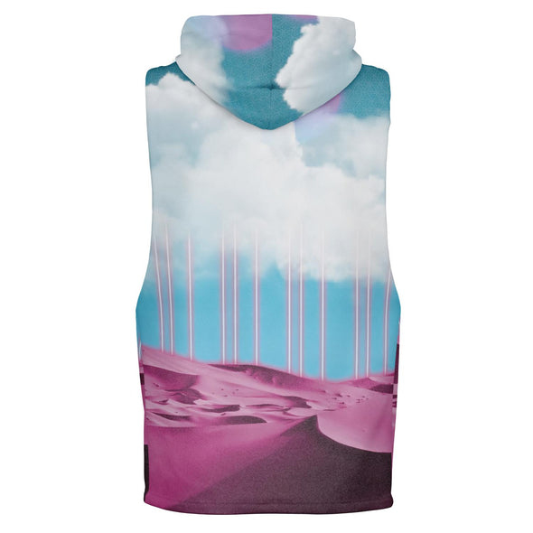 Electric Desert Tank Hoodie - Vaporwave Clothing - Aesthetic Clothing