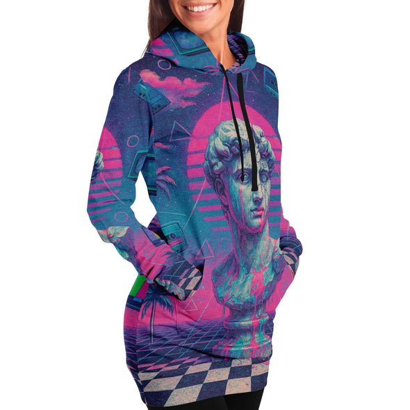 Anachron Hoodie Dress - Vaporwave Clothing - Aesthetic Clothing