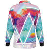 Dimensions Collide Long Sleeve Polo - Vaporwave Clothing - Aesthetic Clothing