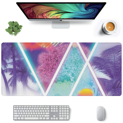 Dimensions Collide Desk Mat - Vaporwave Clothing - Aesthetic Clothing