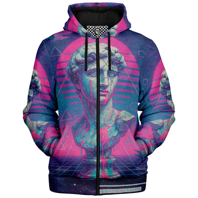 Anachron Sherpa Hoodie - Vaporwave Clothing - Aesthetic Clothing