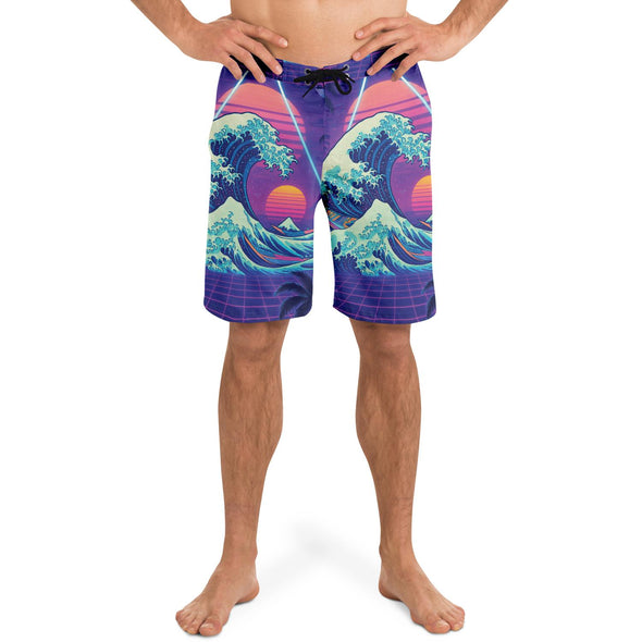 Neonami Board Shorts - Vaporwave Clothing - Aesthetic Clothing