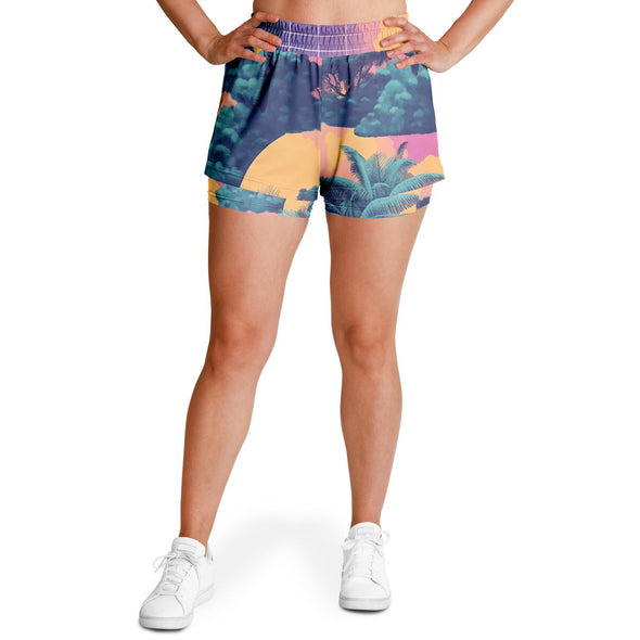Canopy Women's 2-in-1 Shorts - Vaporwave Clothing - Aesthetic Clothing
