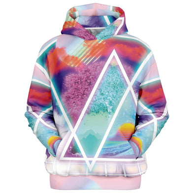 Dimensions Collide Heavy Hoodie - Vaporwave Clothing - Aesthetic Clothing