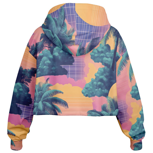 Canopy Cropped Hoodie - Vaporwave Clothing - Aesthetic Clothing