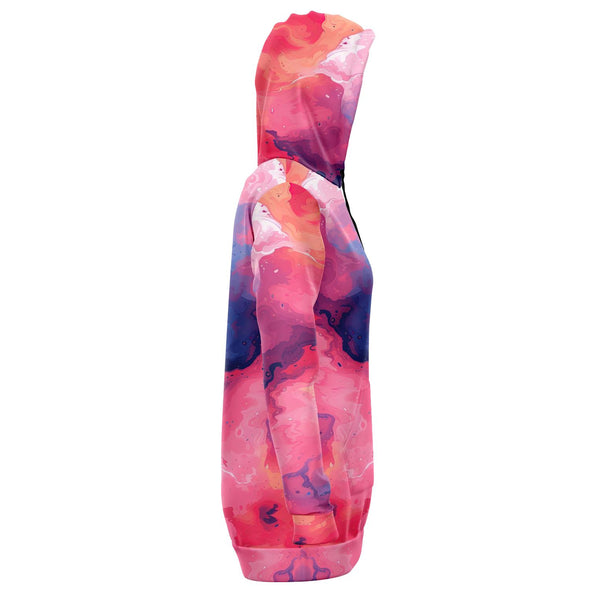 Quantum Tides Hoodie Dress - Vaporwave Clothing - Aesthetic Clothing