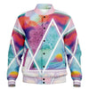 Dimensions Collide Varsity Jacket - Vaporwave Clothing - Aesthetic Clothing