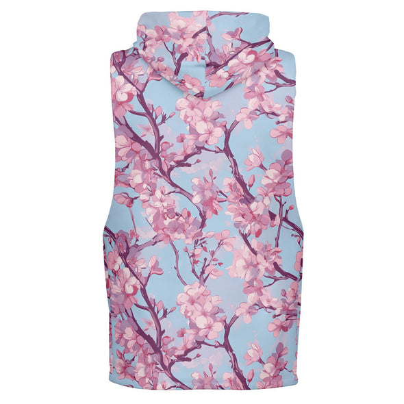 Cherry Blossom Tank Hoodie - Vaporwave Clothing - Aesthetic Clothing