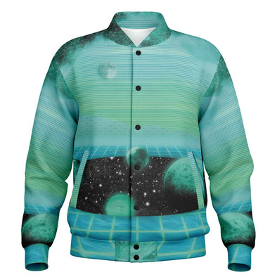 The Merge Varsity Jacket - Vaporwave Clothing - Aesthetic Clothing