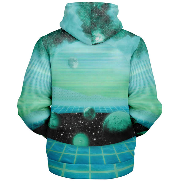 The Merge Sherpa Hoodie - Vaporwave Clothing - Aesthetic Clothing