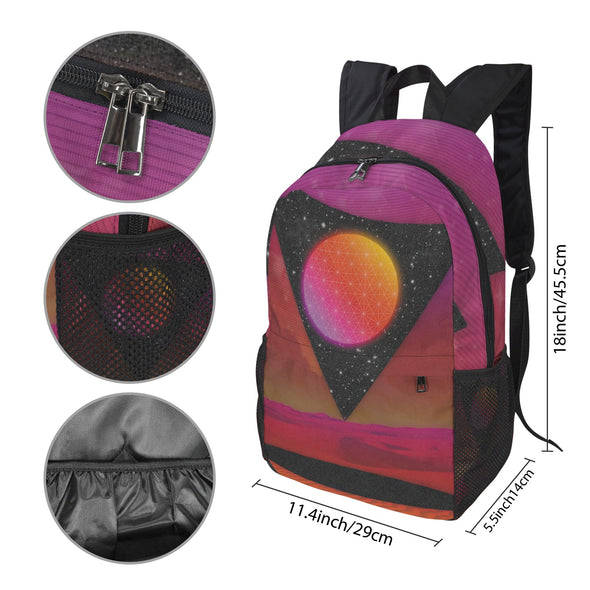 Desert Continuum Backpack - Vaporwave Clothing - Aesthetic Clothing