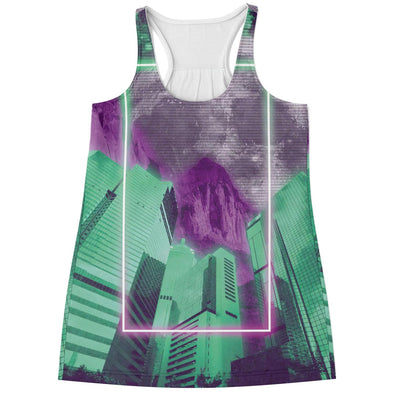 City of Radiance Racerback Tank Top - Vaporwave Clothing - Aesthetic Clothing