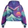 Neonami Cropped Hoodie - Vaporwave Clothing - Aesthetic Clothing
