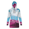 Electric Desert Hoodie Dress - Vaporwave Clothing - Aesthetic Clothing