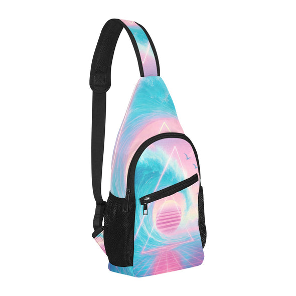 Grid Tide Sling Bag - Vaporwave Clothing - Aesthetic Clothing