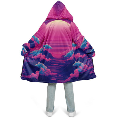 Duskwave Zip Cloak - Vaporwave Clothing - Aesthetic Clothing