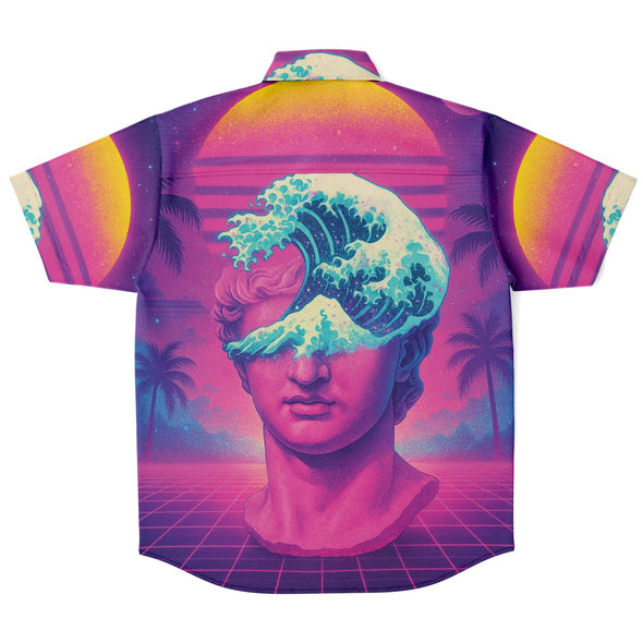 Tidalus Button Down Shirt - Vaporwave Clothing - Aesthetic Clothing