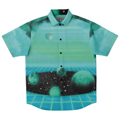 The Merge Button Down Shirt - Vaporwave Clothing - Aesthetic Clothing