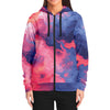 Quantum Tides Zip Hoodie - Vaporwave Clothing - Aesthetic Clothing