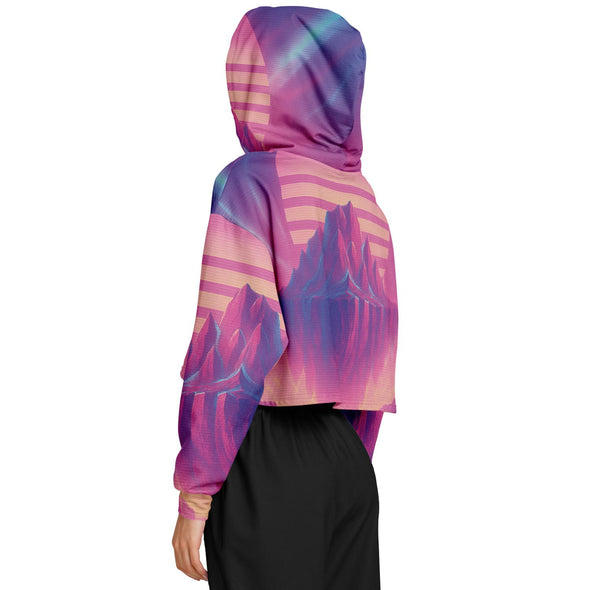 Aerolith Cropped Hoodie - Vaporwave Clothing - Aesthetic Clothing