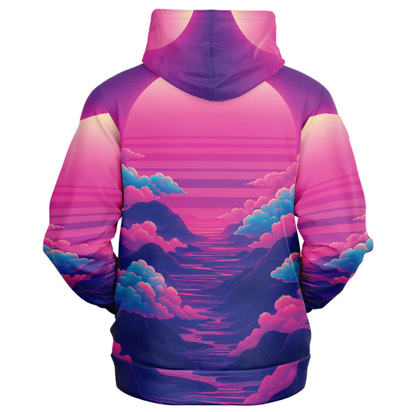Duskwave Zip Hoodie - Vaporwave Clothing - Aesthetic Clothing
