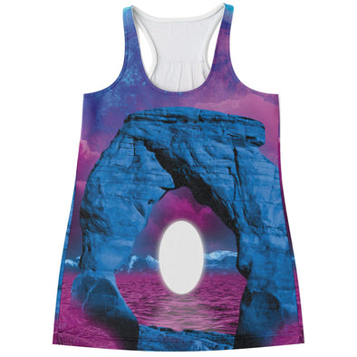 The Visitor Racerback Tank Top - Vaporwave Clothing - Aesthetic Clothing