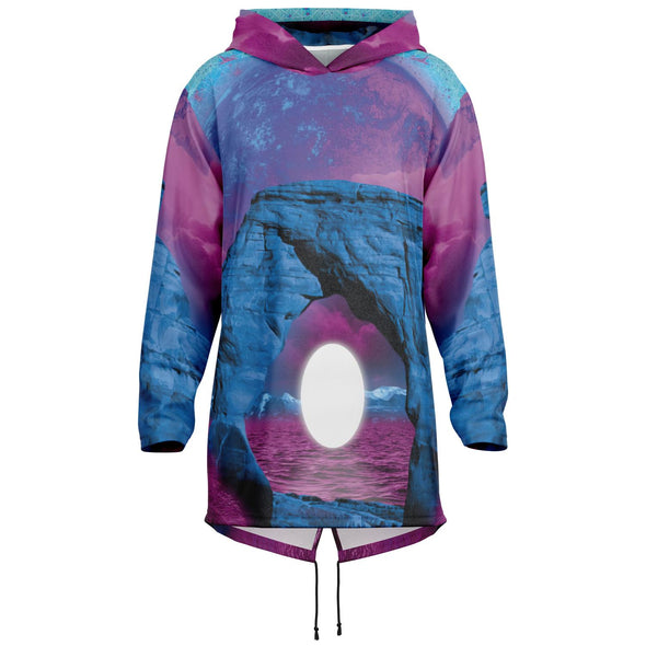 The Visitor Longline Hoodie - Vaporwave Clothing - Aesthetic Clothing